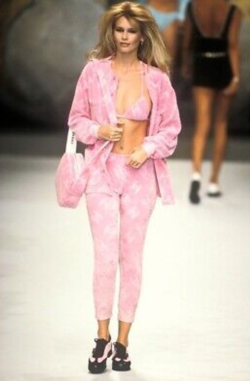 Preowned Chanel 1996 Pink Terry Cloth Shirt