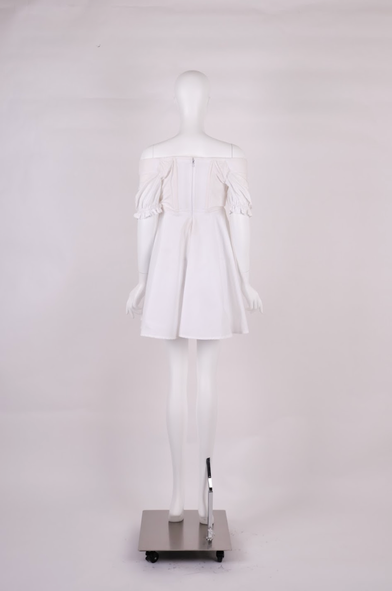 Vintage Vivienne Westwood Spring 1993 Cotton Corset Dress, Grand Hotel Collection