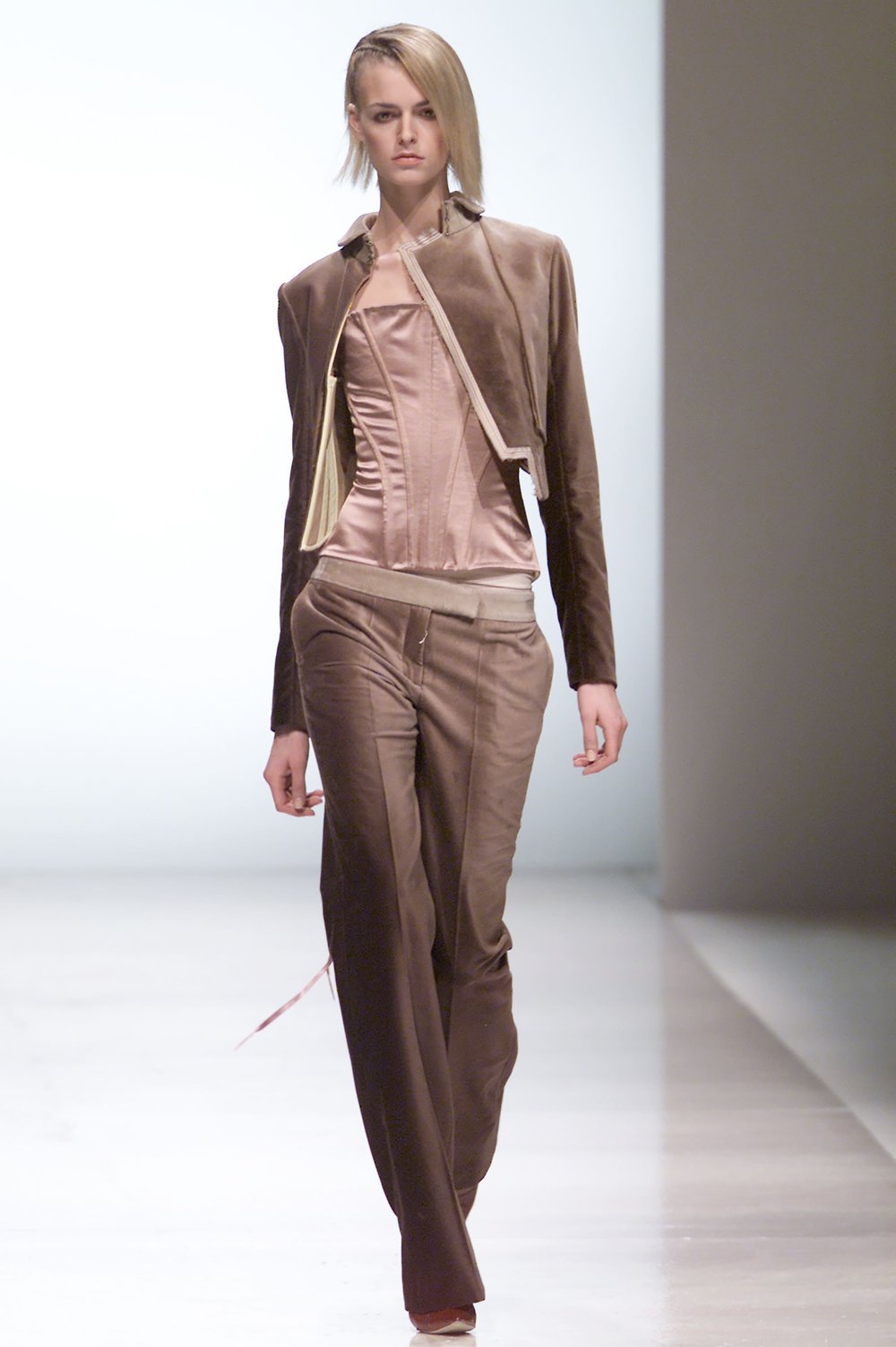 ON HOLD Preowned Chloé by Stella McCartney Fall 2001 Light Grey Tube Corset