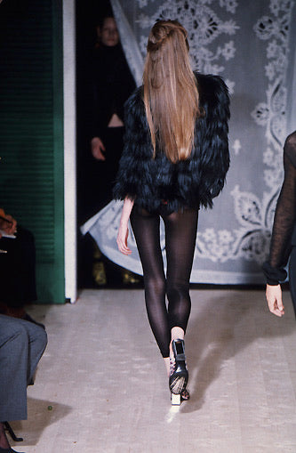 Dolce & Gabbana Fall/Winter 1999 Black Goat Hair Jacket