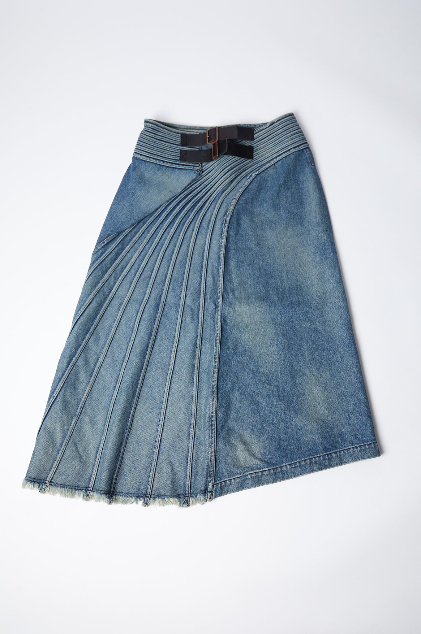 Preowned Junya Watanabe 2002 Denim Skirt - Pulled