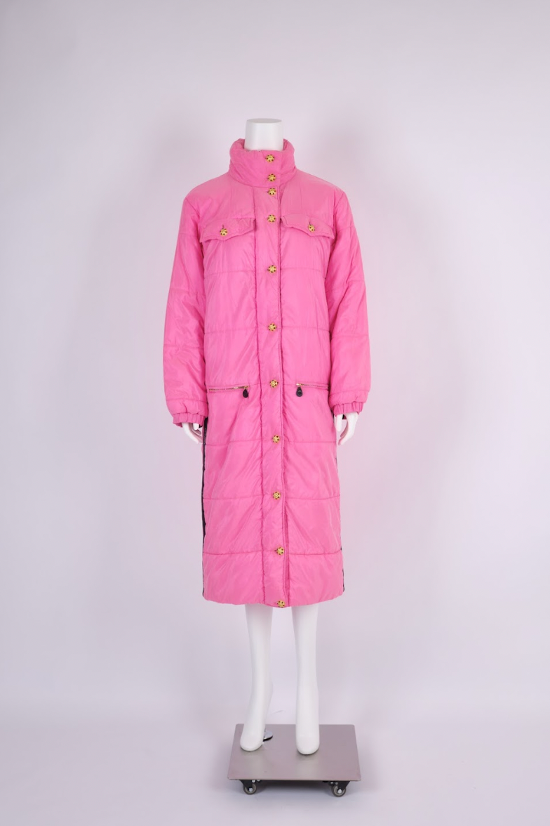 Vintage Chanel Fall 1996 Pink Puffer Coat