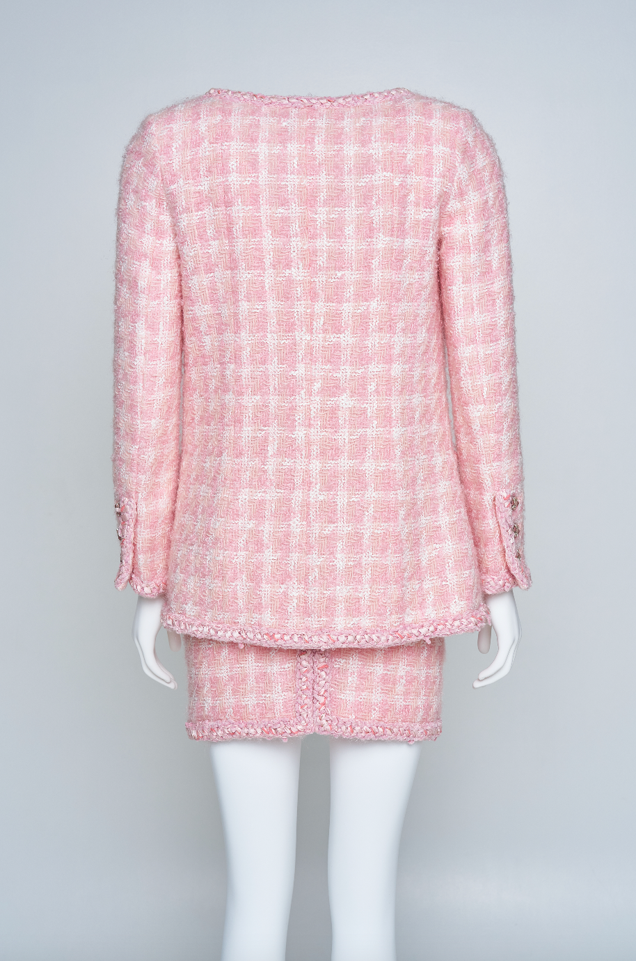 Preowned Chanel Fall 2014 Tweed Skirt and Jacket Ensemble, Supermarket Runway Collection