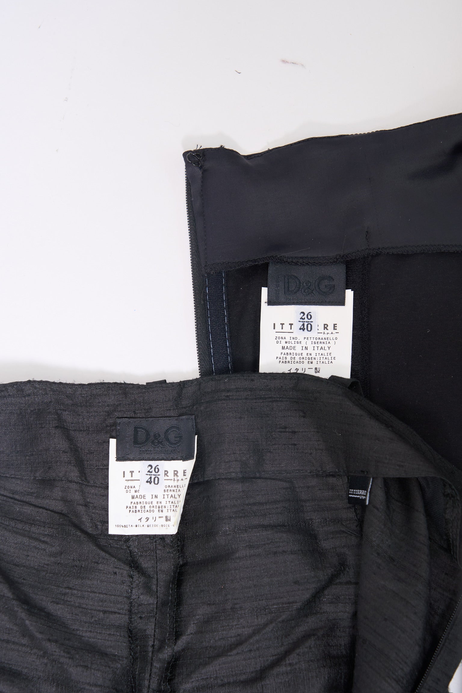 Preowned Dolce & Gabbana Spring 2000 Black Lace Corset Pants Set