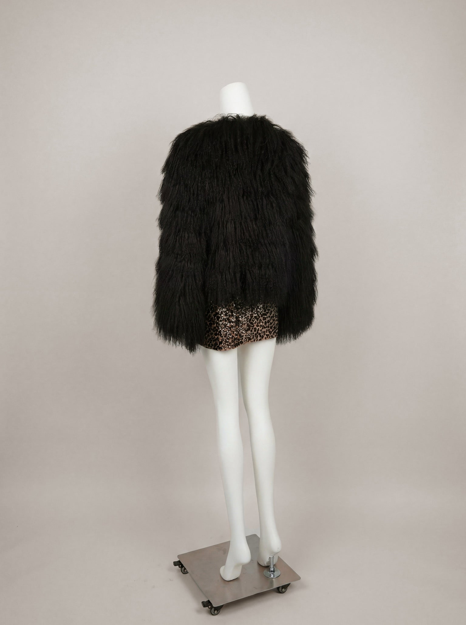 Dolce & Gabbana Fall/Winter 1999 Black Goat Hair Jacket
