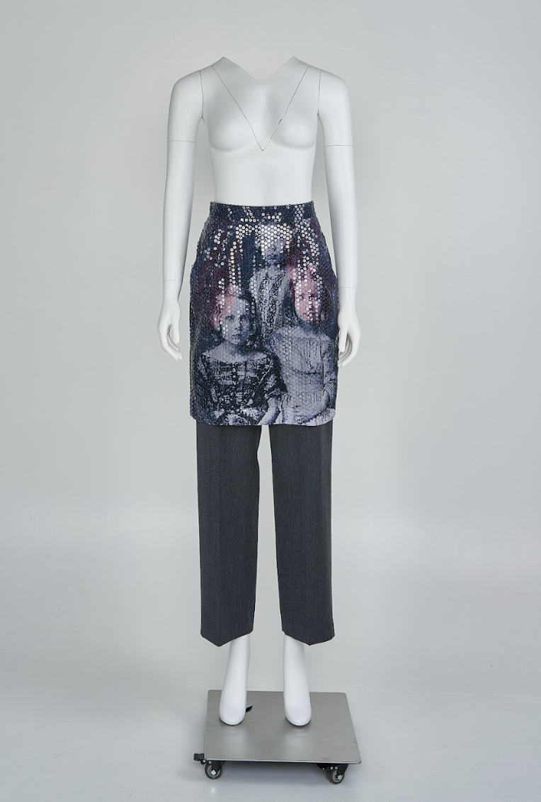 Vintage Alexander McQueen 1998 ‘Joan’ Sequin Pants Skirt
