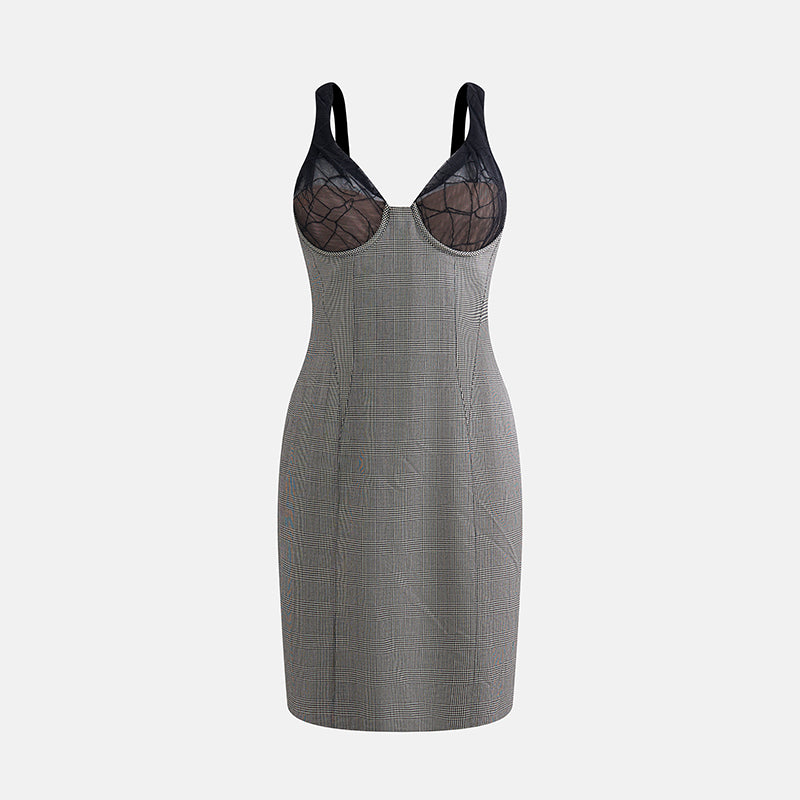 Vintage Gianni Versace 1998 Couture Check Dress