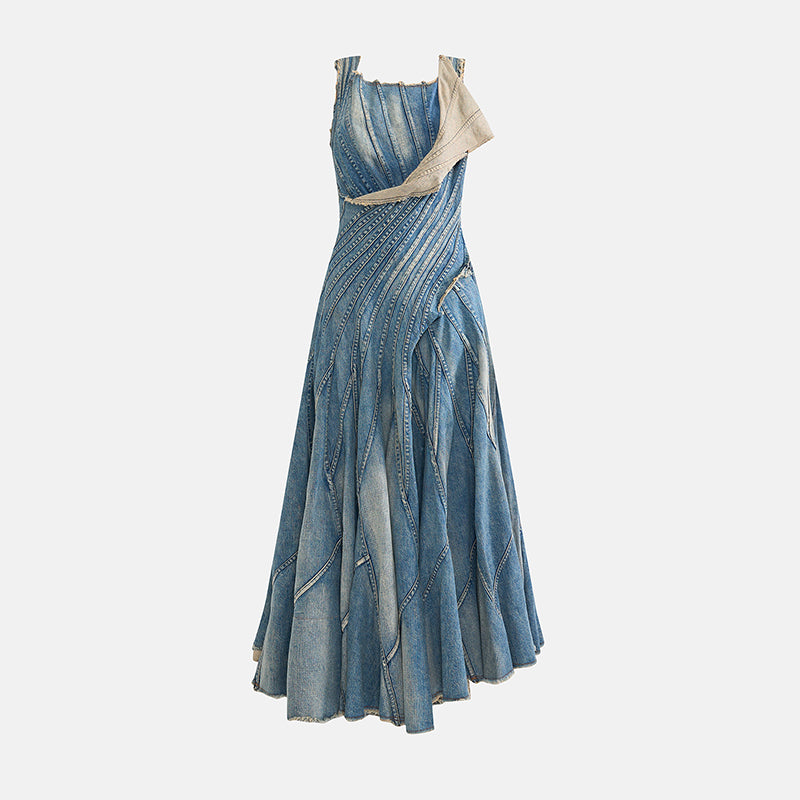 Preowned Junya Watanabe 2002 Denim Runway Dress
