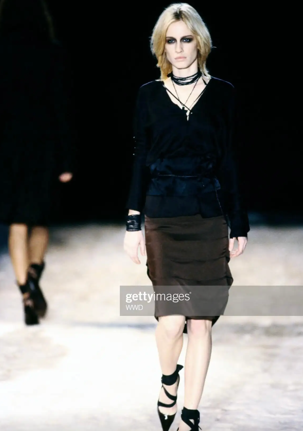 Preowned Gucci by Tom Ford Fall 2000 Silk Lace-Up Top