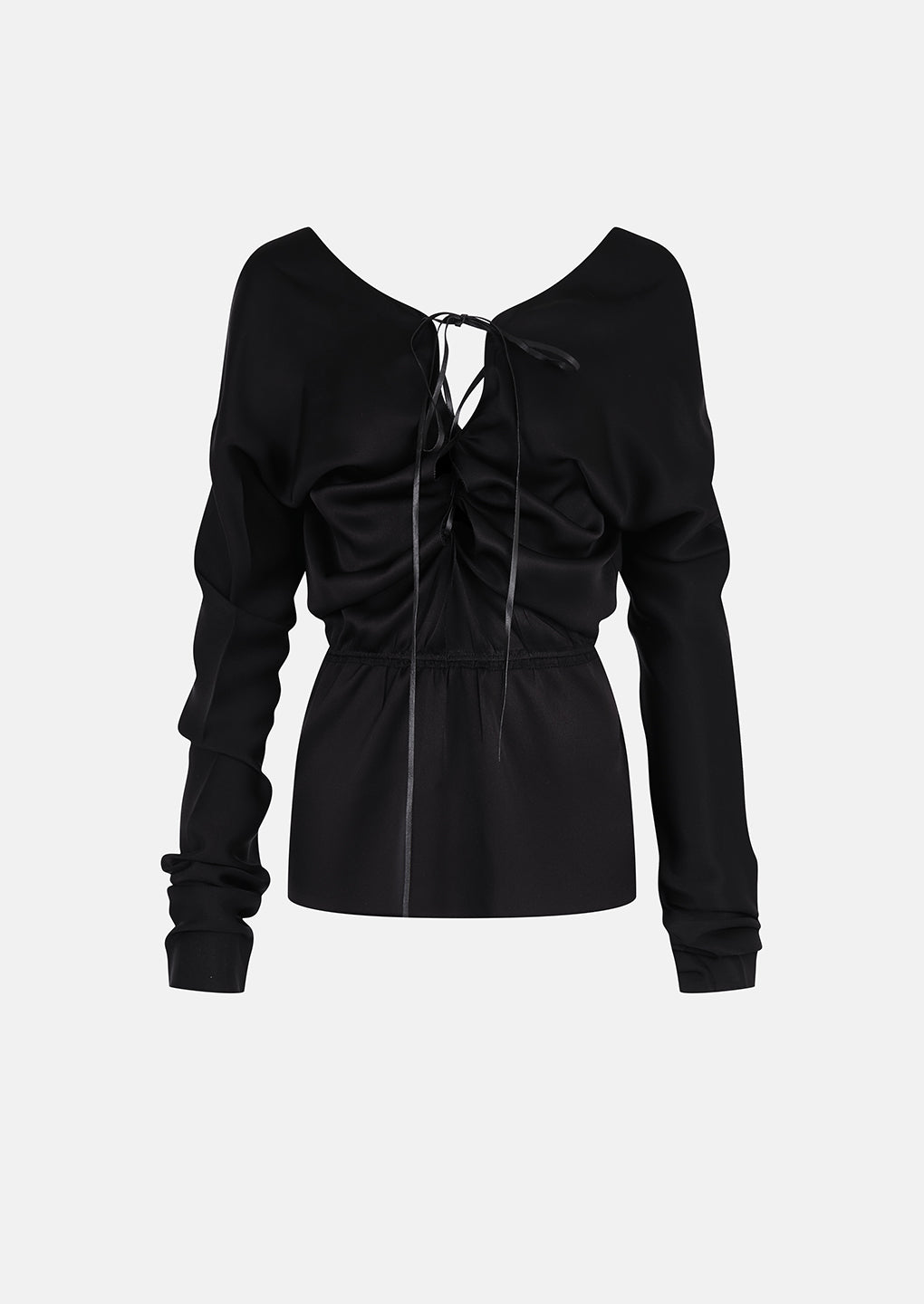 Preowned Gucci by Tom Ford Fall 2000 Silk Lace-Up Top
