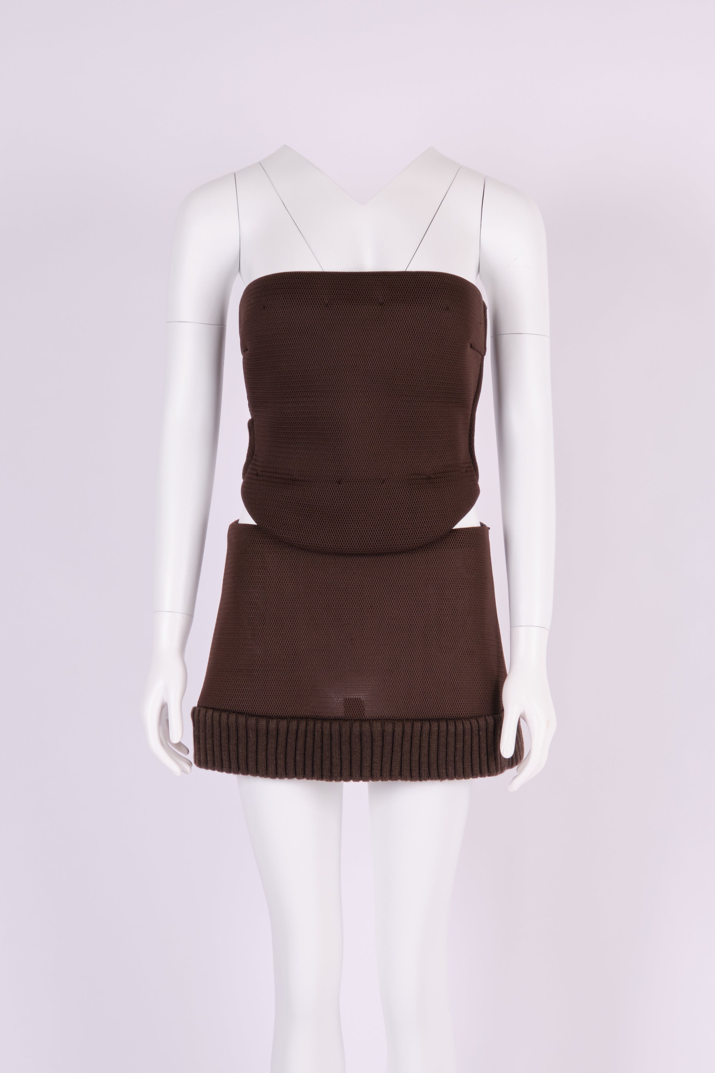 Preowned Miu Miu 1999 Brown Two-Piece Ensemble