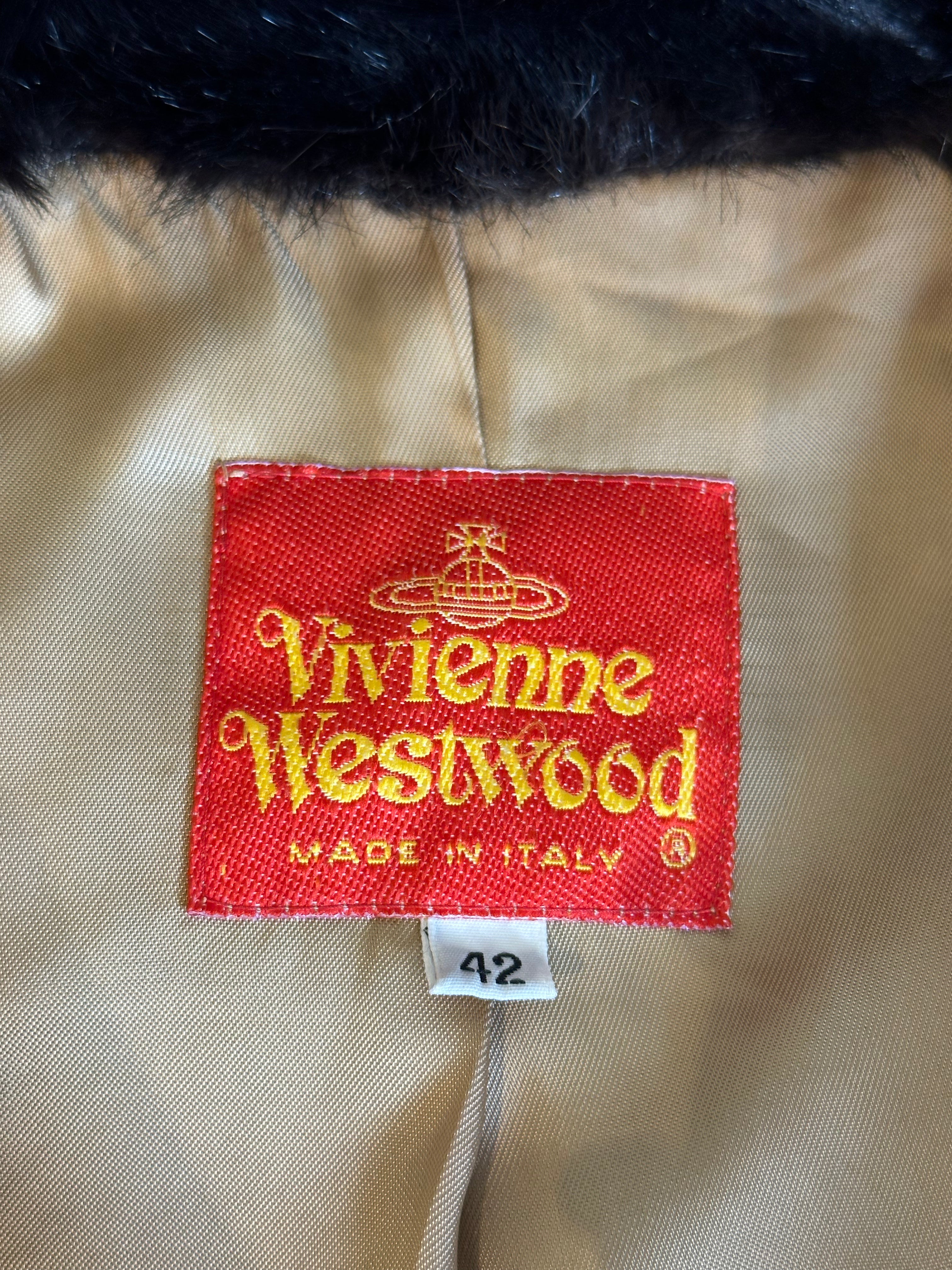 Vintage Vivienne Westwood Fall 1998 Faux Fur Coat