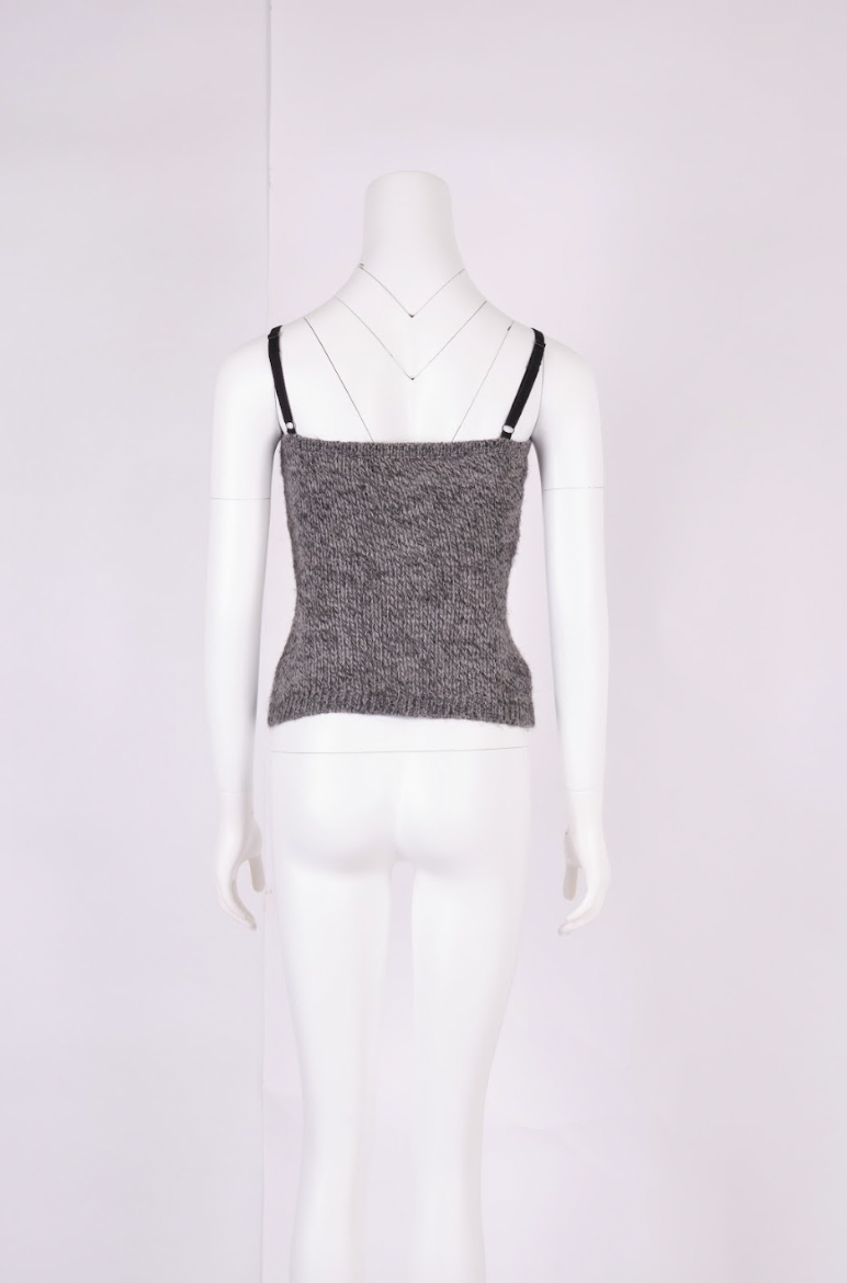 Vintage Dolce & Gabbana 1999 Grey Knit Top