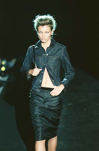 Gucci by Tom Ford Runway Two Piece Set SS 1998 Hitchcock Jacket and Gucci Star Skirt