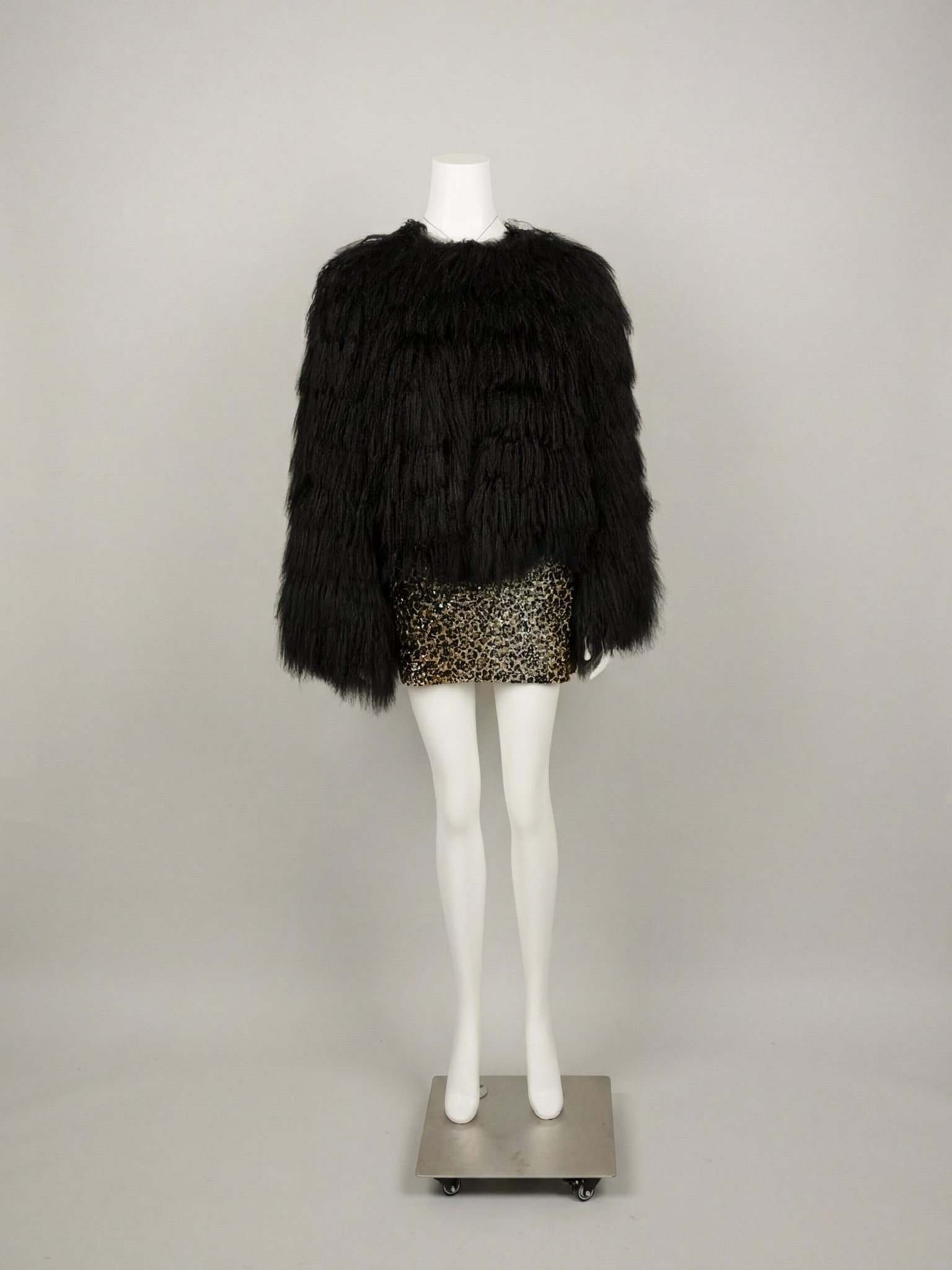 Dolce & Gabbana Fall/Winter 1999 Black Goat Hair Jacket