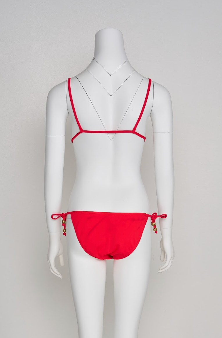 Vintage Chanel Spring 1994 Pink Logo Bikini