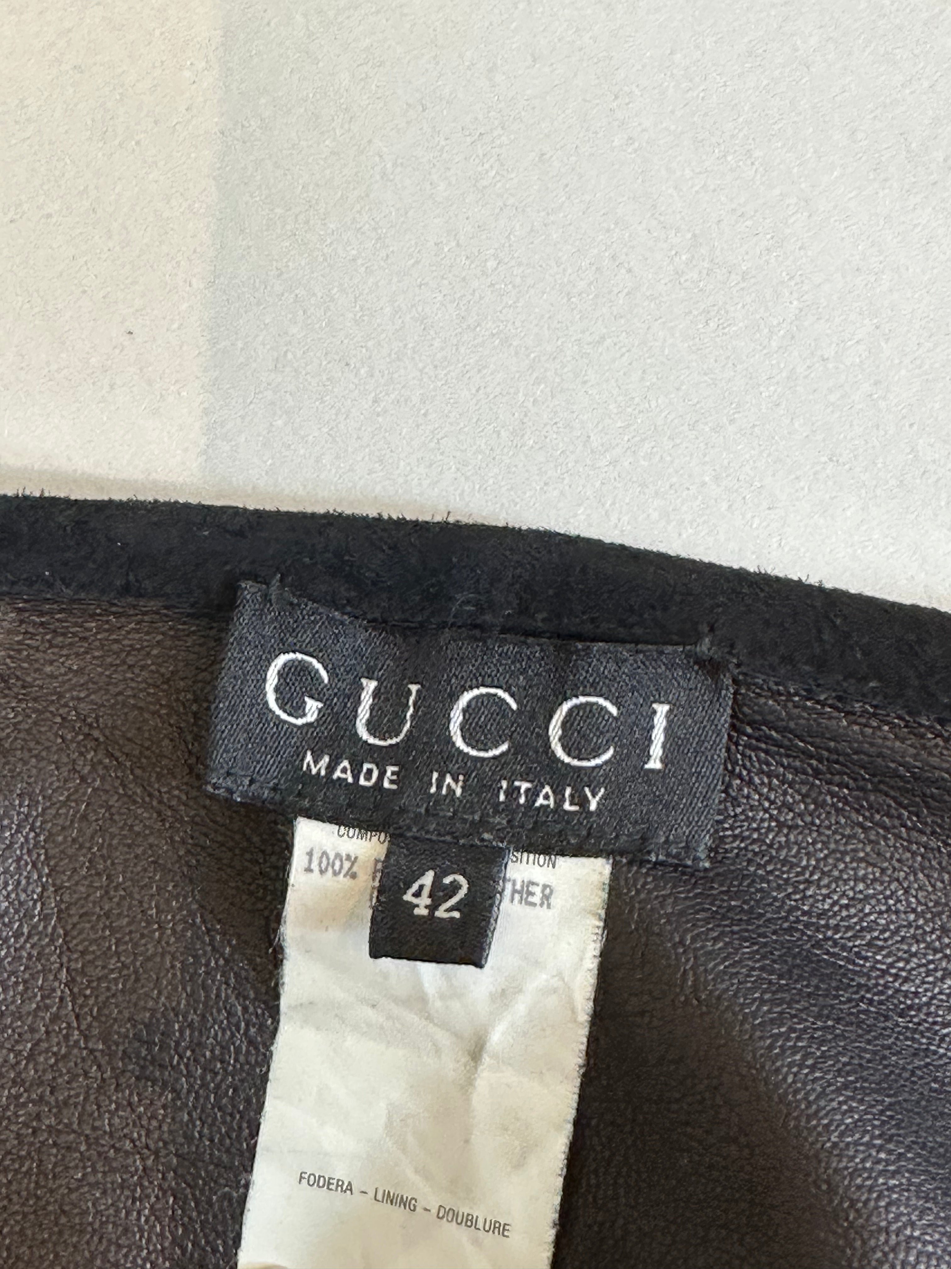 Vintage Gucci by Tom Ford SS1996 Suede Mini Wrap Skirt - Pulled
