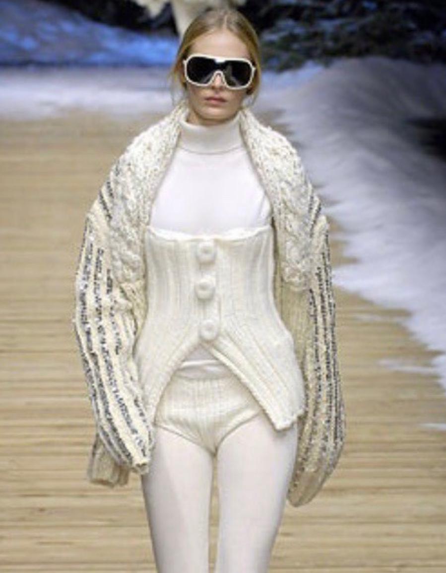 Preowned Dolce & Gabbana Beige Knit Top