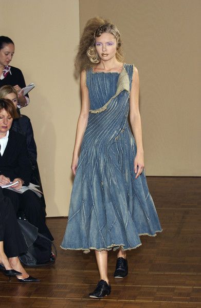 Preowned Junya Watanabe 2002 Denim Skirt - Pulled