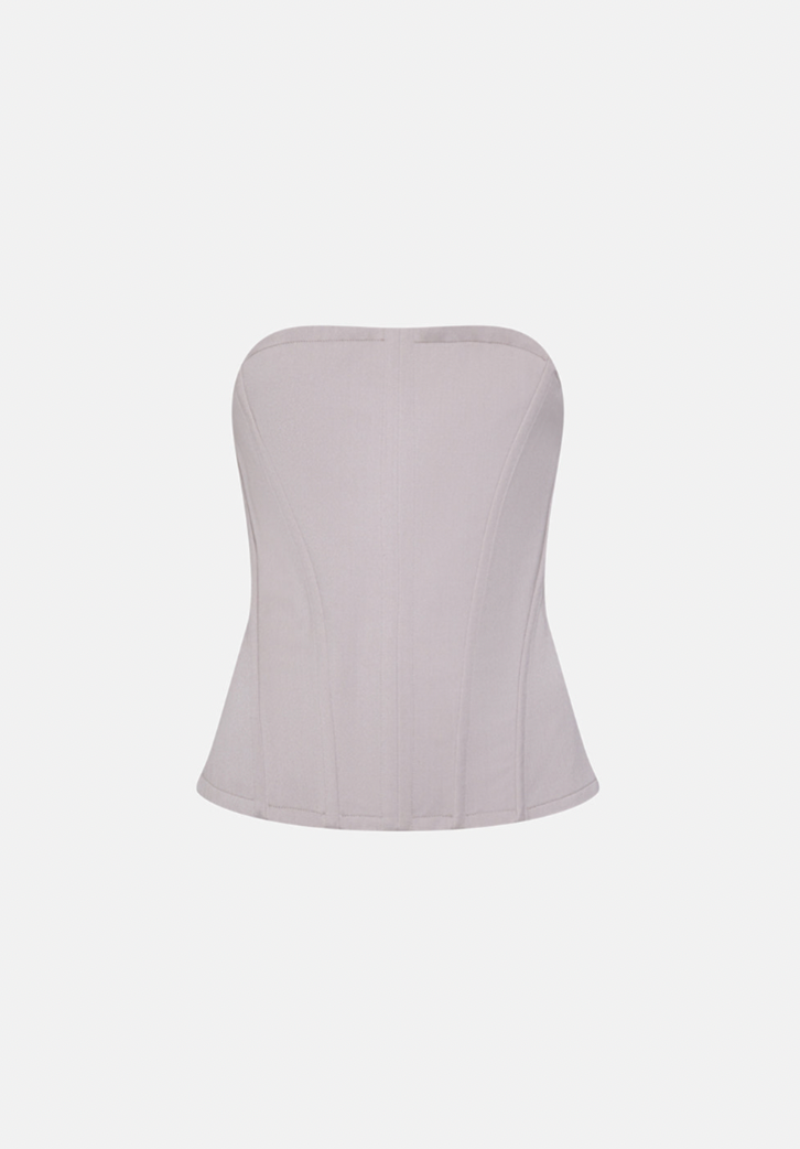 ON HOLD Preowned Chloé by Stella McCartney Fall 2001 Light Grey Tube Corset